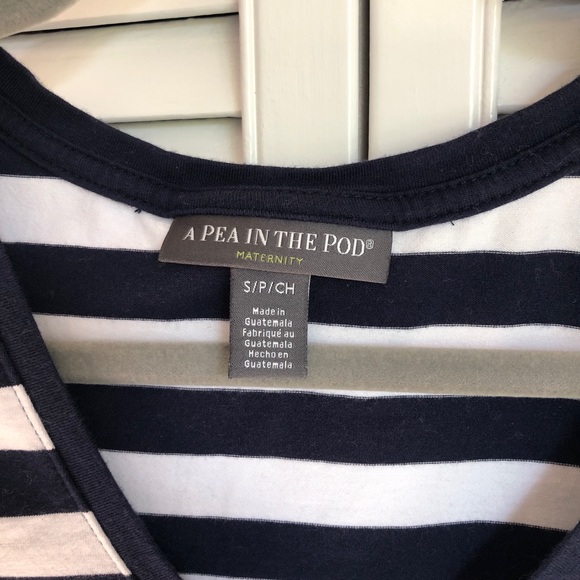 A Pea in the Pod Striped Maternity Shirt - Picture 3 of 6